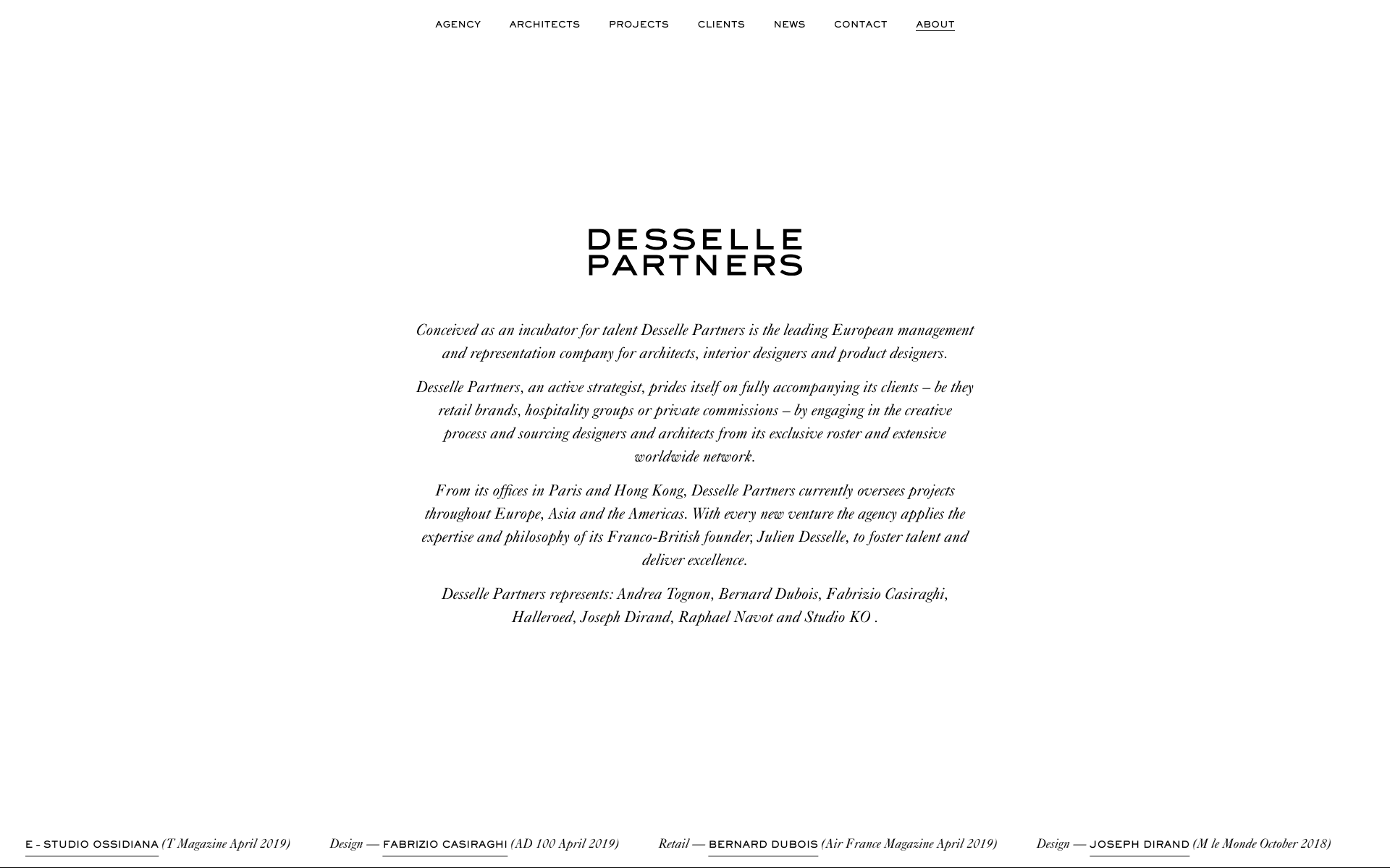 Desselle Partners | LSD Studio Paris-Tokyo